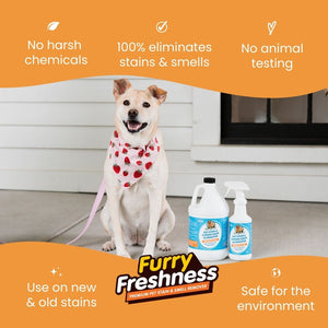 FurryFreshness Pet Stain & Odor Remover 32oz Limited Inventory Special