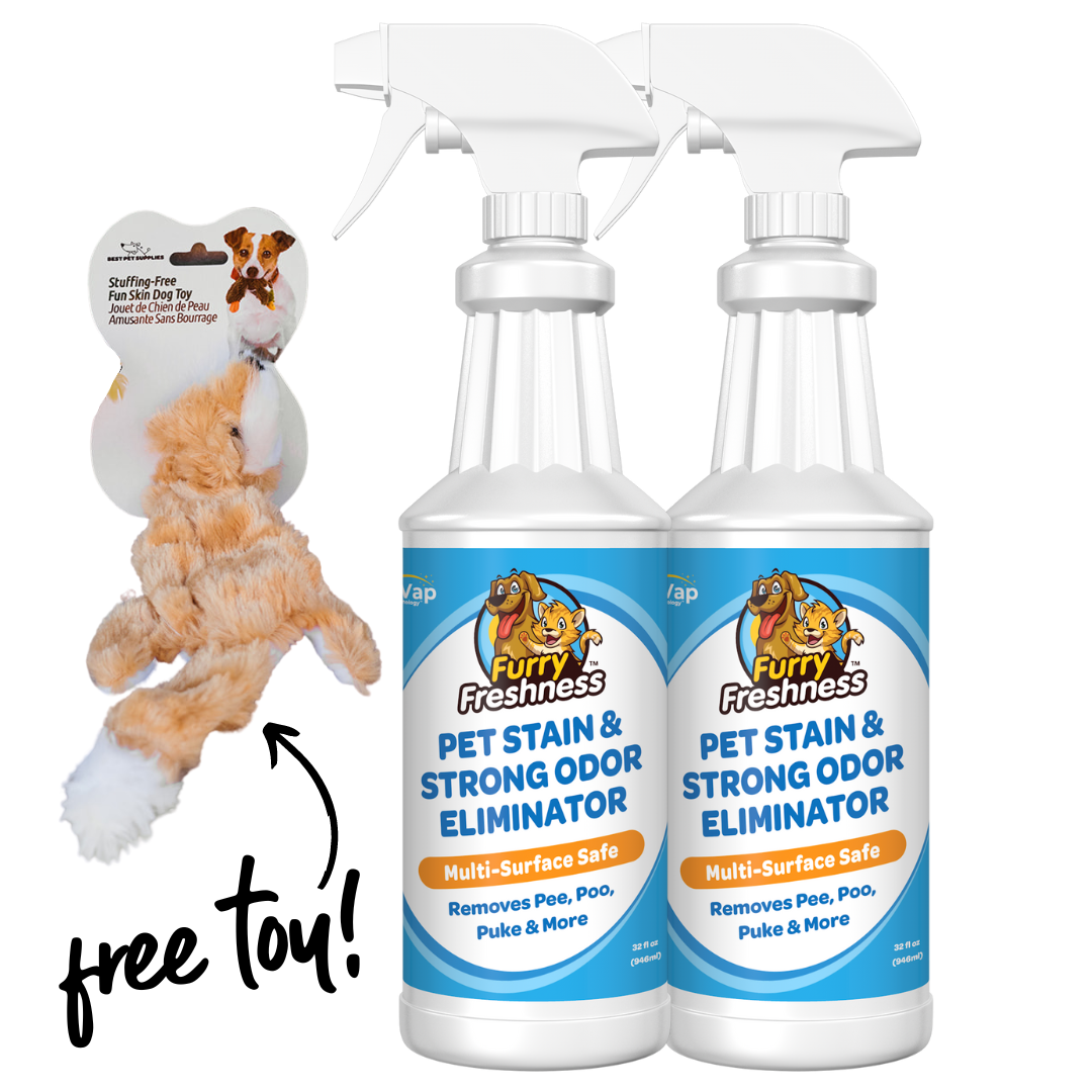 32oz 2 Pack Free Toy FurryFreshness Premium Stain and Smell