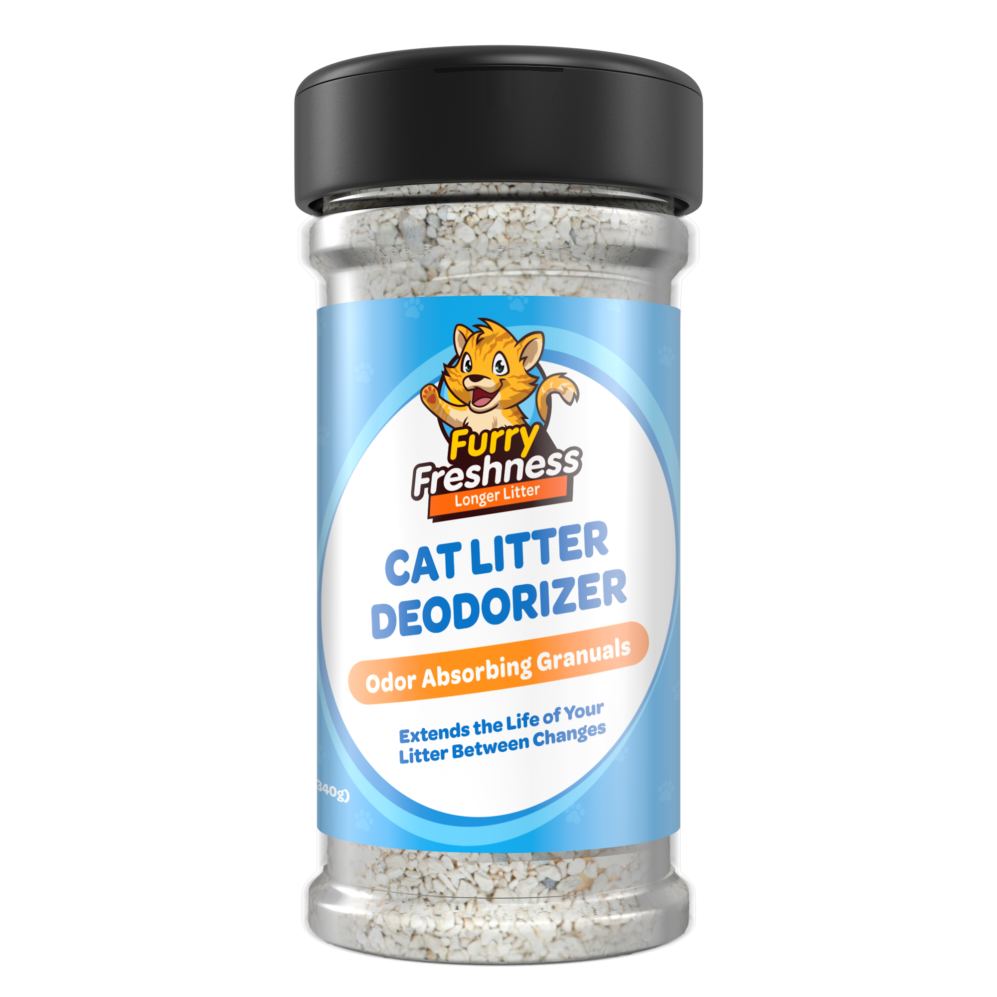 FurryFreshness Cat Litter Deodorizer & Litter Box Odor Eliminator - Works With All Litters To Increase The Life Of Your Litter -Made In USA FurryFreshness Cat Litter Deodorizer & Litter Box Odor Eliminator - Works With All Litters To Increase The Life Of Your Litter -Made In USA